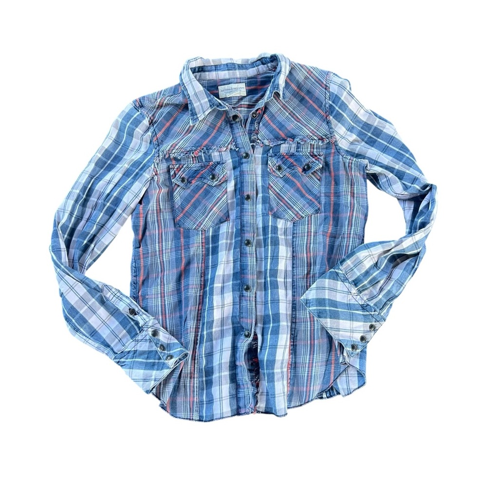 Denim & Supply Ralph Lauren Blue Plaid Button Down Shirt